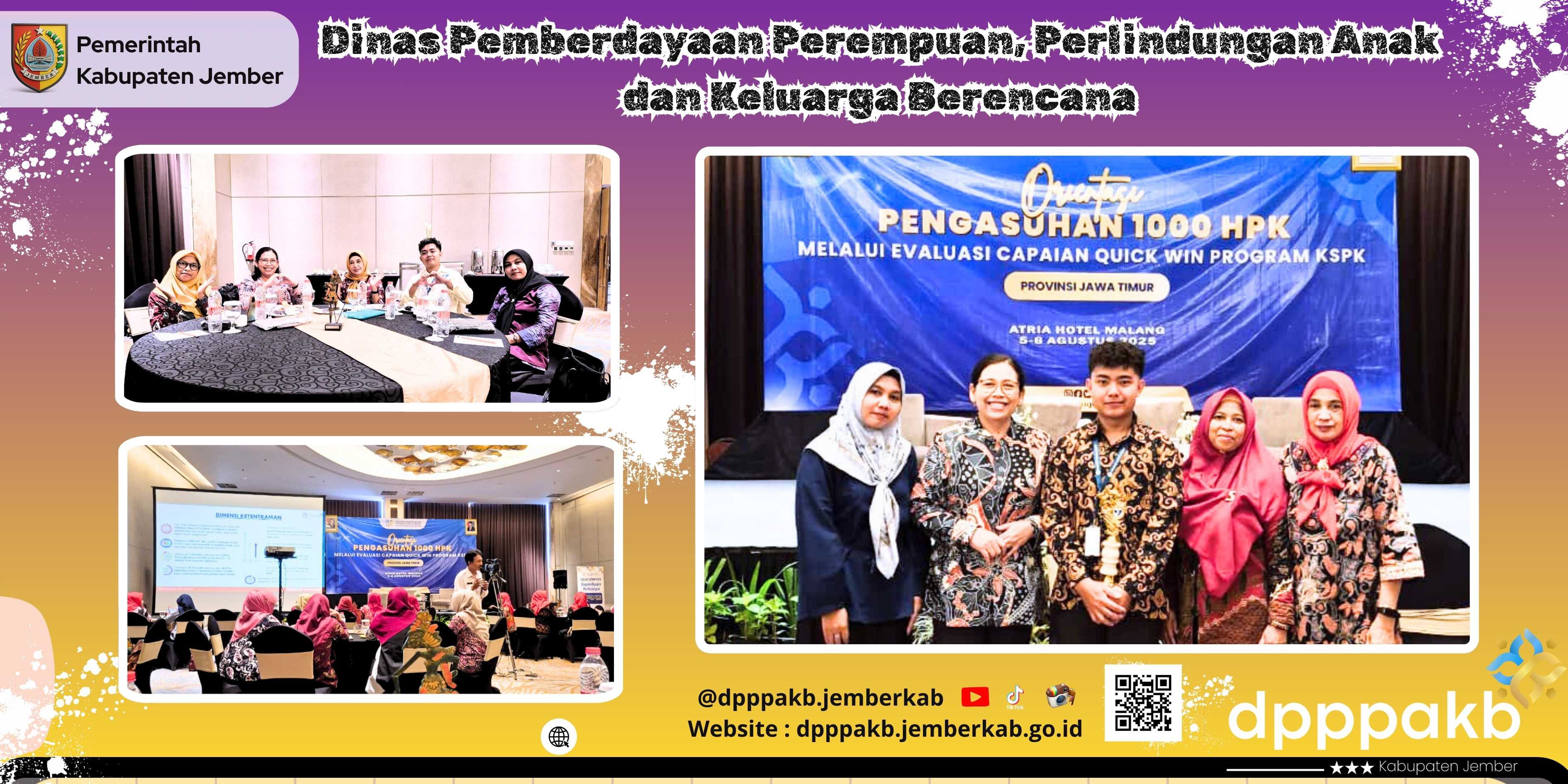 DP3AKB Jember Dukung Penguatan Program Balita dan Lansia di Forum KSPK Jawa Timur