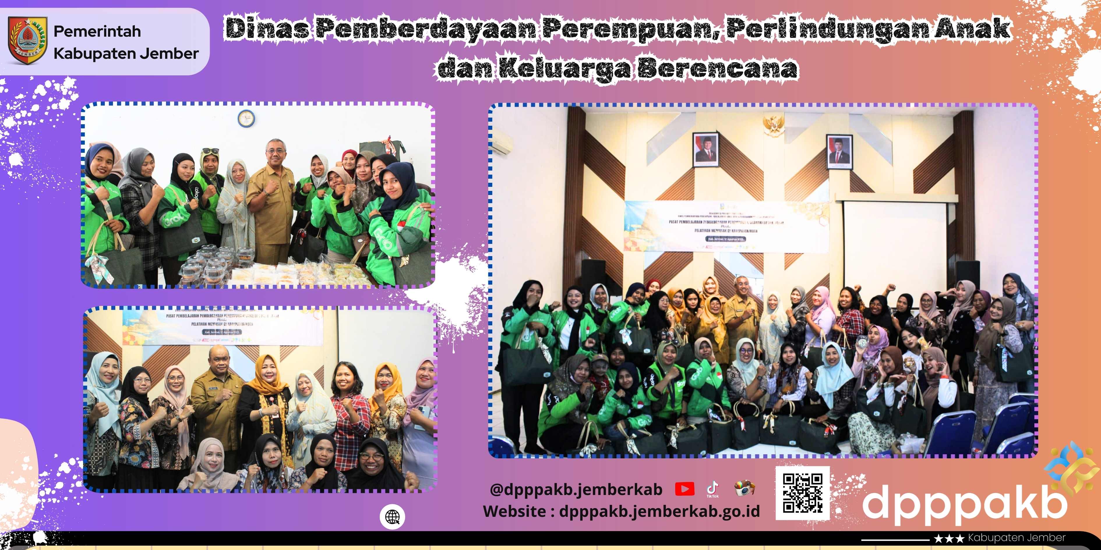 Pelatihan Memasak Perdana dari DP3AK Jatim Dorong Kemandirian Ekonomi Perempuan Jember