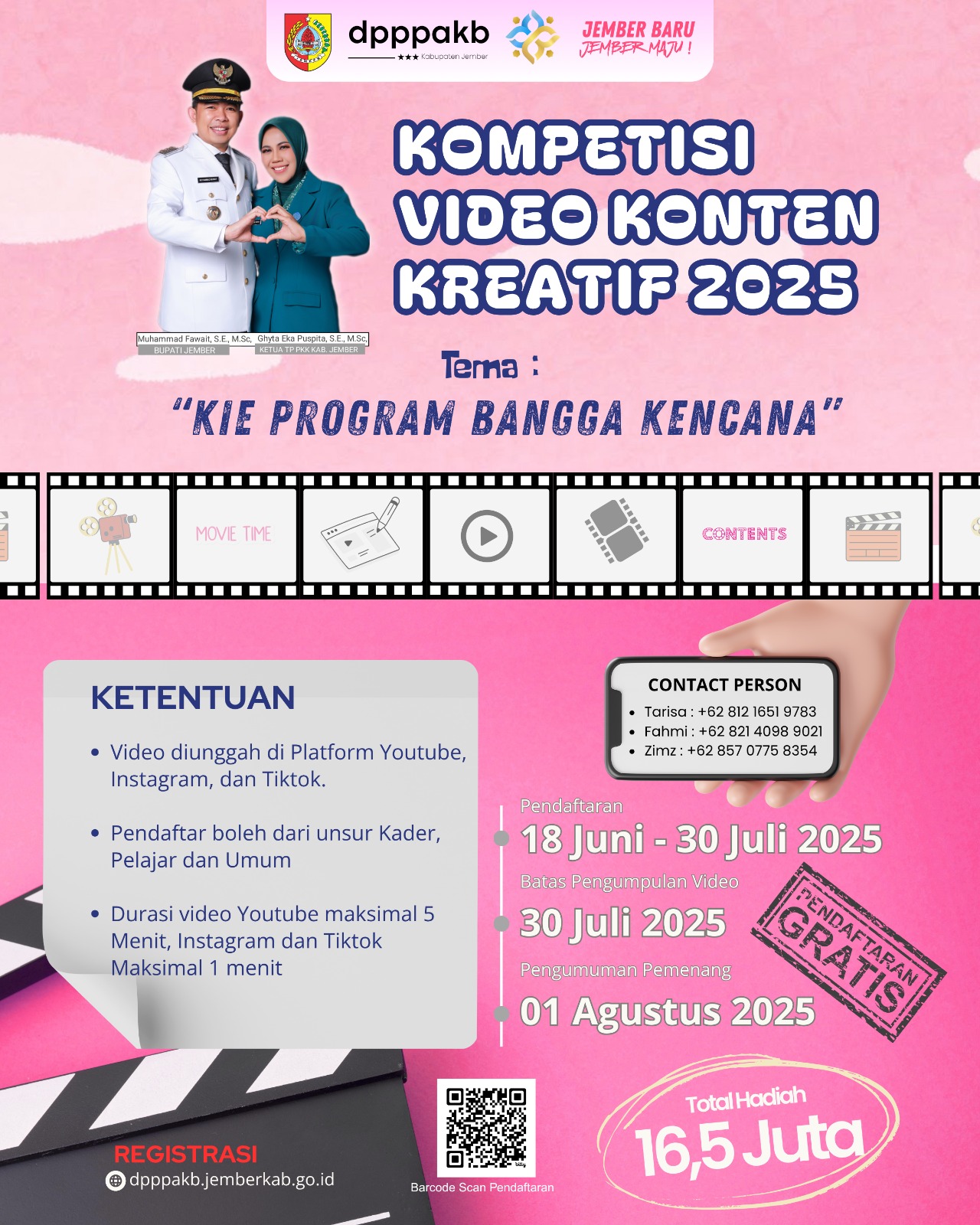 Kompetisi Video Konten Kreatif 2025 - Tema "KIE PROGRAM BANGGA KECANA"