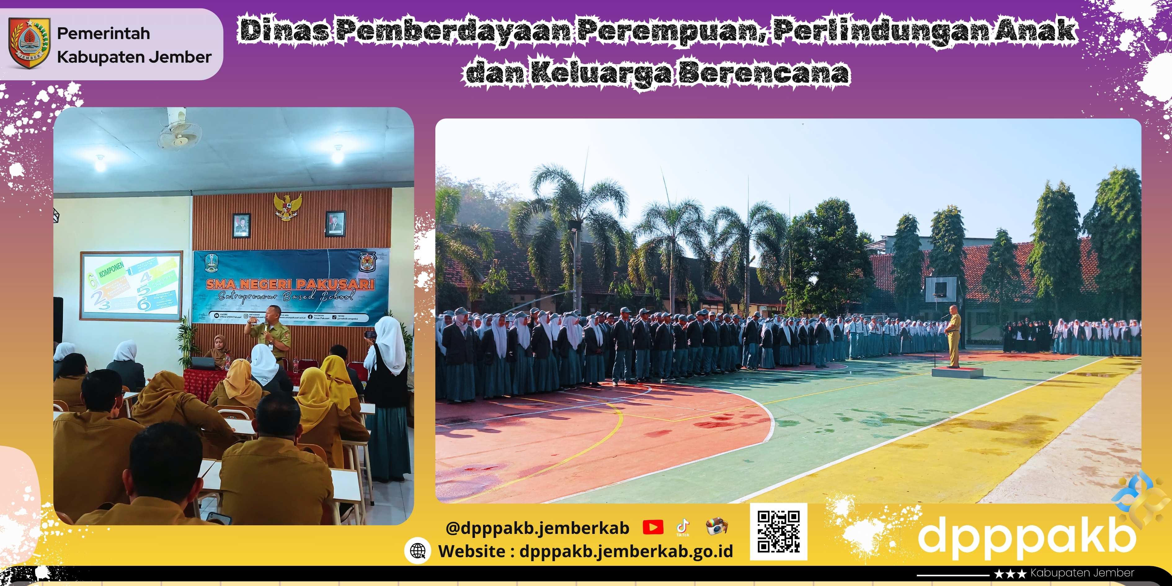 DP3AKB Jember Sosialisasikan Sekolah Ramah Anak di SMAN 1 Pakusari: Libatkan Semua Elemen Sekolah